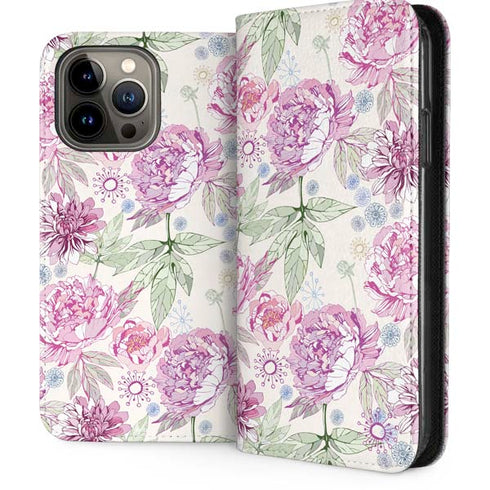 Peony iPhone 15 Pro Max Folio Case